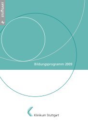 Bildungsprogramm 2009 - Klinikum Stuttgart