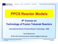 PPCS Reactor Models - Fusion Energy Research Program