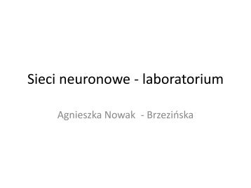 Lab 12-13: Sieci neuronowe