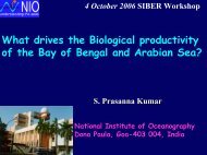 What drives the Biological productivity of the Bay of Bengal and ...