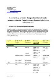 Commercially Available Halogen free Alternatives to Halogen ...