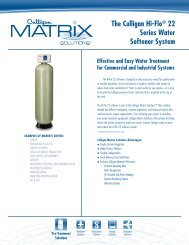 CulliganÂ® High Efficiency Automatic Water Softener Owners Guide