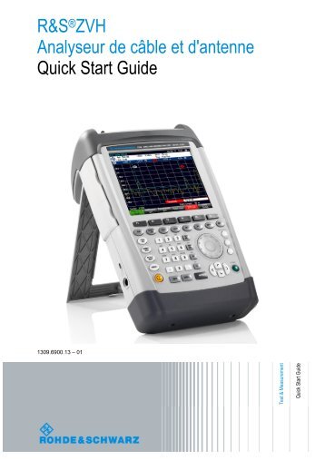 R&S ZVH Analyseur de cÃ¢ble et d'antenne - Rohde & Schwarz ...