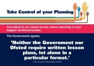 Planning leaflet - National Union of Teachers