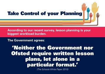 Planning leaflet - National Union of Teachers