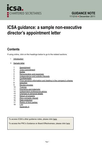 appointment letter format for non executive director appointment letter format for non executive director 28 appointment letter format for non executive director appointment letter format for non executive director 28