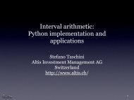 Interval arithmetic - SciPy Conferences