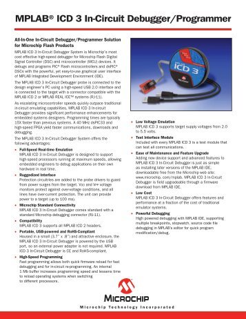 MPLABÂ® ICD 3 In-Circuit Debugger/Programmer - Farnell