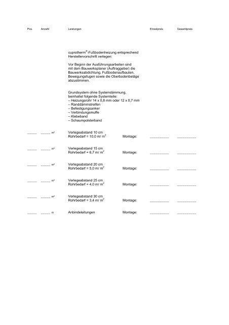 cuprotherm FuÃƒÂŸbodenheizung (PDF, 0.1 MB)