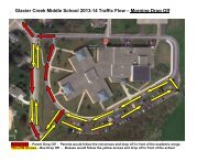 Glacier Creek Middle School 2013-14 Traffic Flow â Morning Drop Off