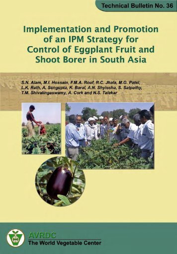 Implementation and promotion of an IPM strategy for control of ...