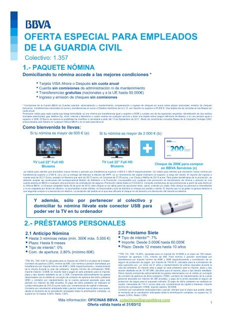 oferta especial para empleados de la guardia civil - Web elguardia ...