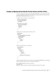 Configuring Interface-Specific Firewall Counters and Filter Profiles