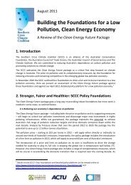 SCCC Analysis of the Clean Energy Future Plan - Australian Council ...