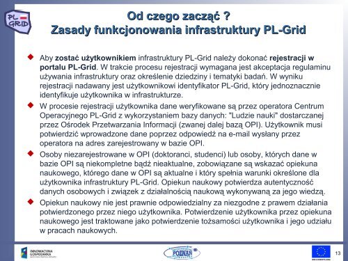 Wprowadzenie do użytkowania infrastruktury PL ... - Projekt PL-Grid