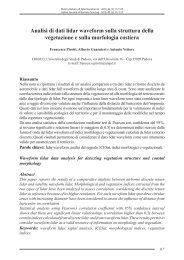 Analisi di dati lidar waveform sulla struttura della vegetazione e sulla ...