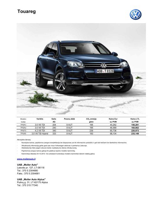 Touareg - Moller Auto