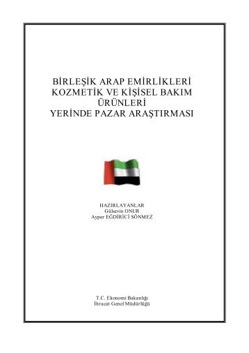 birleşik arap emirlikleri kozmetik ve kişisel bakım - İhracat Bilgi ...