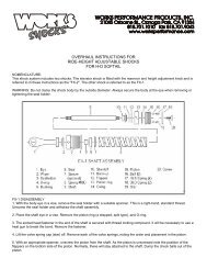 overhaul instructions for ride-height adjustable ... - Works Shocks