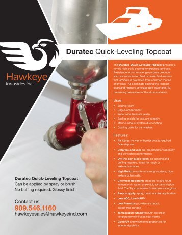 Quick Leveling Topcoat Brochure - Hawkeye Industries