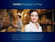 YARDI Procure to Pay™ - Yardi Systems UK