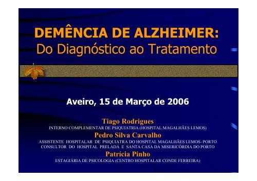 alzheimer do diagnostico ao tratamento - Forma-te