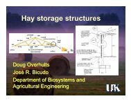 Hay storage structures