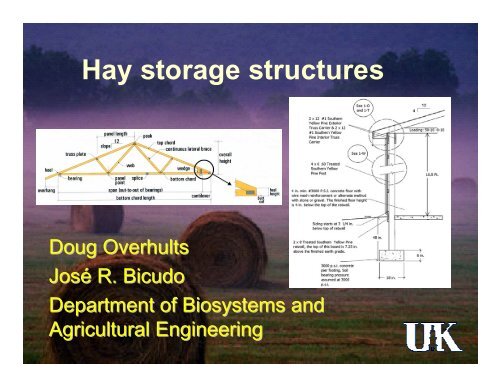Hay storage structures