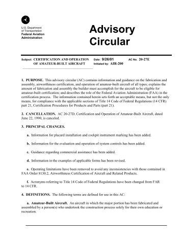 Advisory Circular