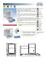 ANALYTICAL BALANCES XA/X