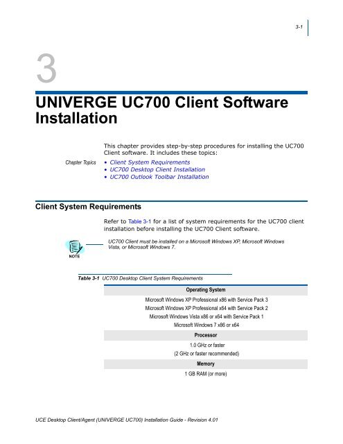 UNIVERGE UC700 - NEC Corporation of America