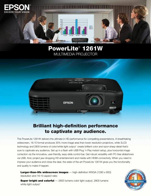 PowerLiteÂ® 1261W - Epson