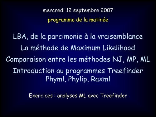 La mÃ©thode de Maximum Likelihood