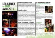 LE COURRIER AVRIL 2011