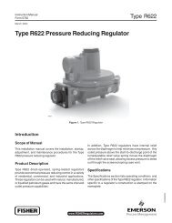 Type R622 Pressure Reducing Regulator