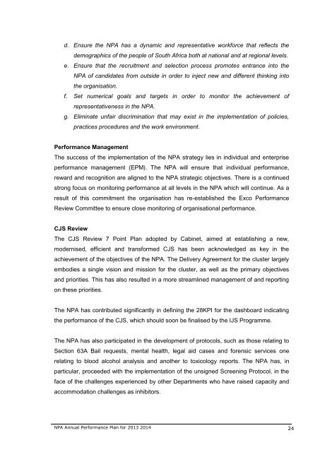 NPA Annual Performance Plan 2013-14 - National Prosecuting ...