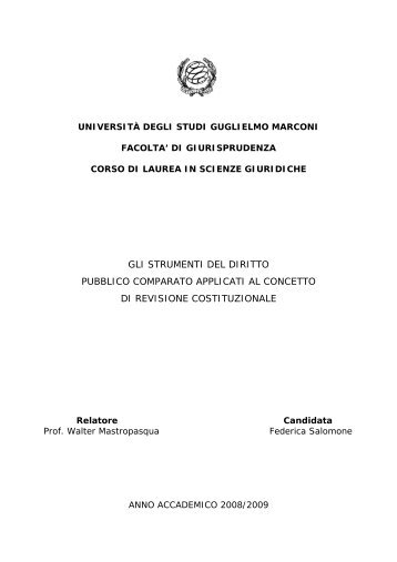 gli strumenti del diritto pubblico comparato applicati al concetto di ...