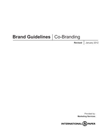 Brand Guidelines Co-Branding - International Paper
