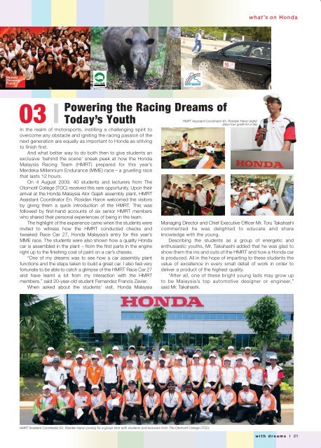 motor sports - Honda Malaysia