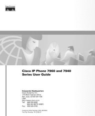 Cisco IP Phone 7960 and 7940 Series User Guide - South Florida ...