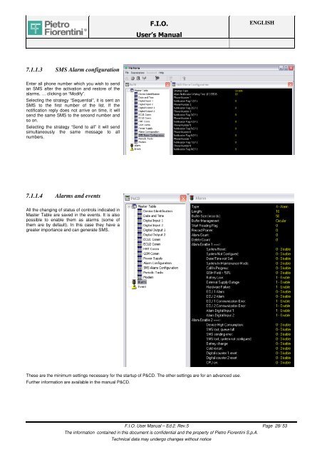 USER MANUAL FOR F.I.O. INSTALLATION - Pietro Fiorentini