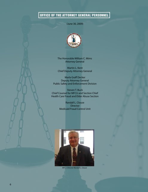 2008-2009 ANNUAL REPORT - Virginia Attorney General