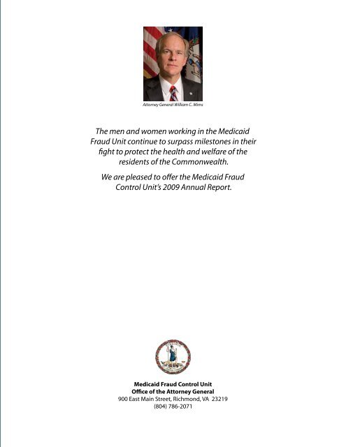 2008-2009 ANNUAL REPORT - Virginia Attorney General