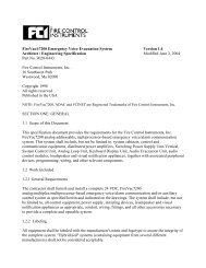 Specification Gamewell Fci