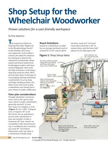 Shop Setup for the Wheelchair Woodworker - Woodcraft Magazine