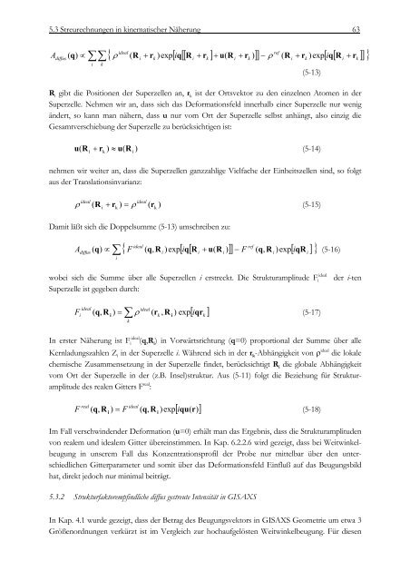 Streuung von Röntgenstrahlen an selbstorganisierten Halbleiter ...