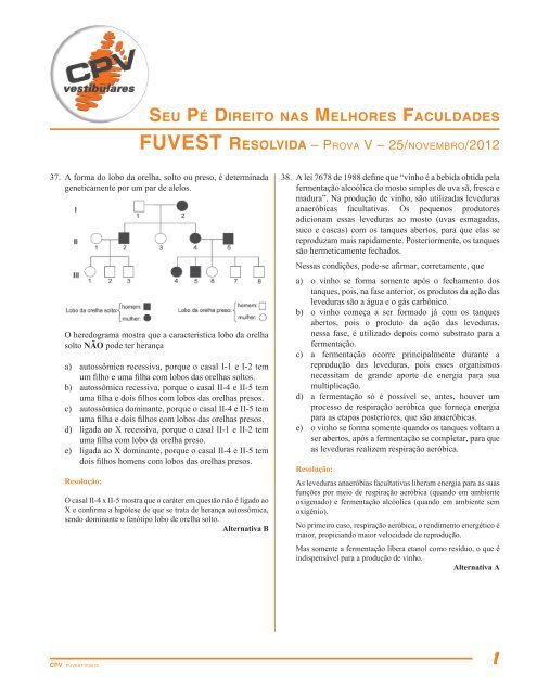 Fuvest 1f 2013 questoes 37 a 54.indd - CPV