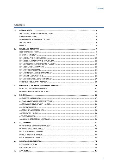 Kirdford Neighbourhood Development Plan - South Downs National ...