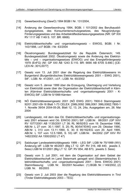 Anlagensicherheit und Genehmigung von - NachhaltigWirtschaften.at