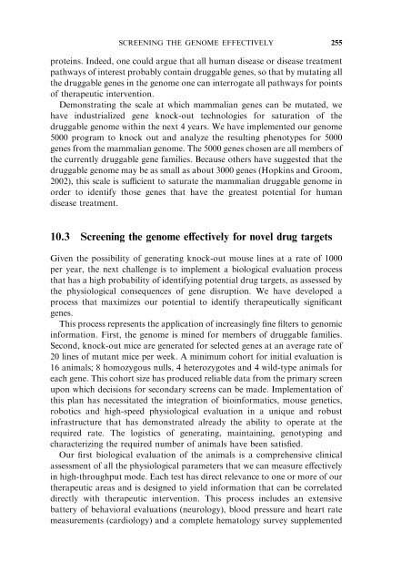 Model Organisms in Drug Discovery